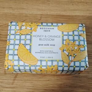 Beekman 1802 Glacial Honey & Orange Blossom Milk Soap Bar Full Size 9 oz